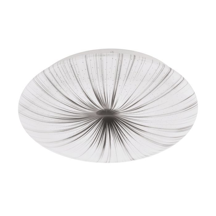 Πλαφονιέρα Οροφής Απόχρωση Λευκό-Ασημί 31xH6cm Led 3000Κ 1100lm Eglo Nieves 99699