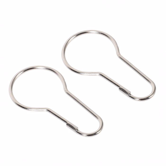 Curtain Hooks 12pcs metal κρίκοι κουρτίνας μπάνιου MRShome MRS44002L