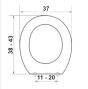 Κάλυμμα Λεκάνης WC Βακελιτικό B.Τ Σιέλ 37x38-43cm Οπές 11-20cm Kerafina Όλυμπος-Ιθάκη, Ideal Standard Μπαχάμα-Μπαχάμα 2000 Elvit 0044siel