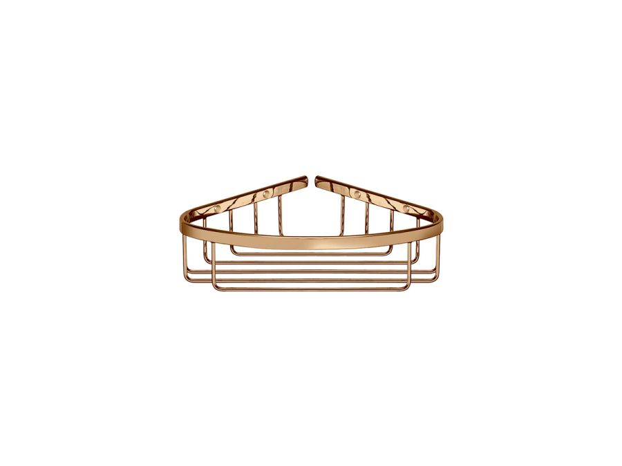 Sanco Shower Baskets Γωνιακή Θήκη PVD θερμό μπρονζέ γυαλιστερό 00008-PVD-01PL