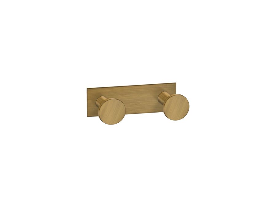 Sanco Bath Robe Hook & Door Stop Διπλό Άγκιστρο Μπρονζέ ματ 00682-Μ25