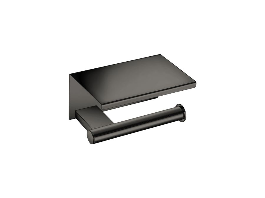 Sanco Academia Χαρτοθήκη με καπάκι PVD gun metal γυαλιστερό 21807-PVD-05PL