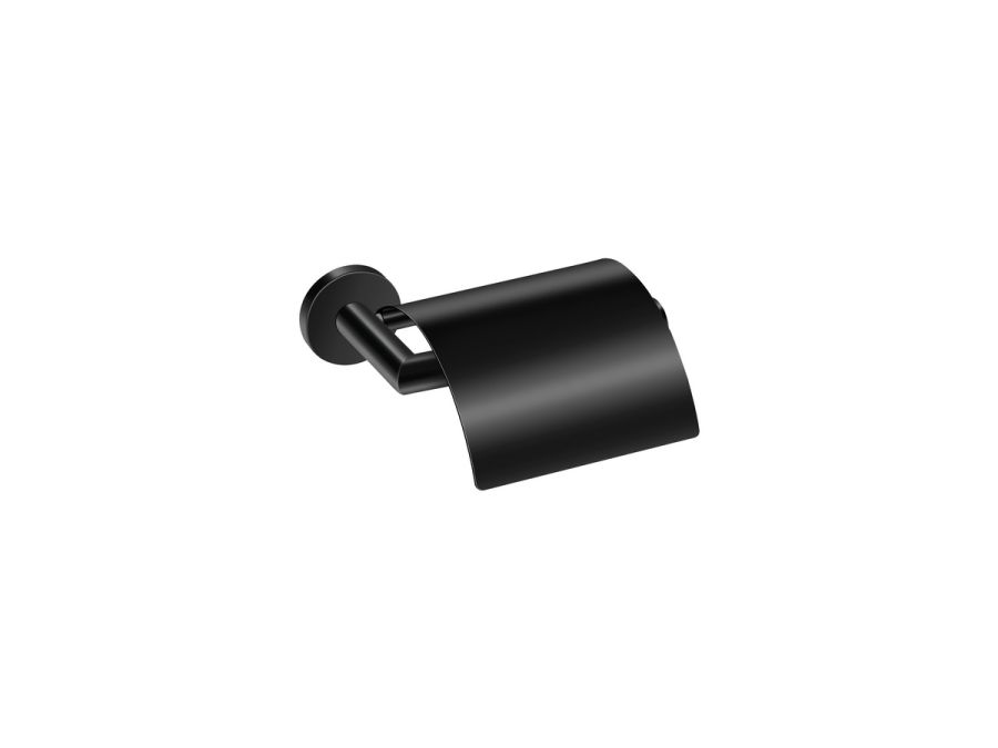 Sanco Corner Χαρτοθήκη με καπάκι Μαύρο ματ 22707-Μ116