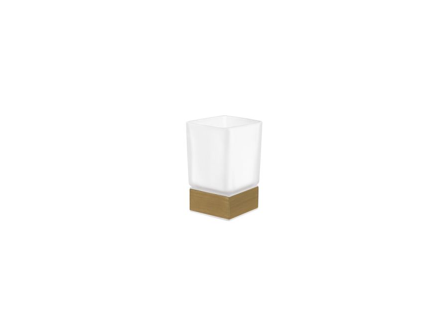 Sanco Bathroom Set Επικαθήμενη Ποτηροθήκη Μπρονζέ ματ 90155-Μ25