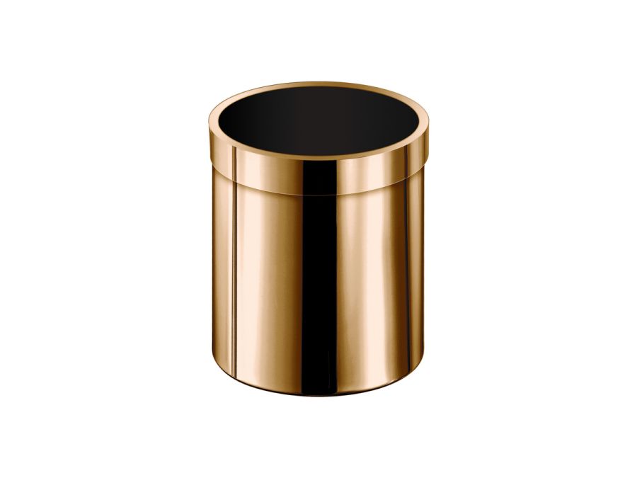 Sanco Open Bins Χαρτοδοχείο 5lt PVD θερμό μπρονζέ γυαλιστερό 90660-PVD-01PL
