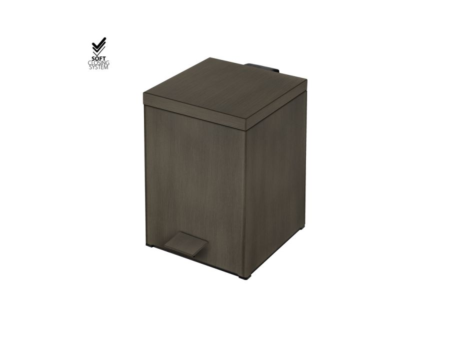 Sanco Waste Bins Χαρτοδοχείο 5lt Σκούρο μπρονζέ ματ 90677-DM25