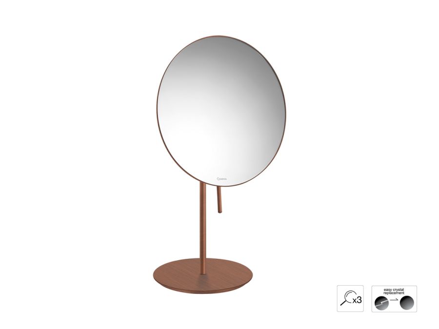 Sanco Cosmetic mirrors Μεγεθυντικός καθρέπτης x3 Χάλκινο ματ MR-703-Μ26