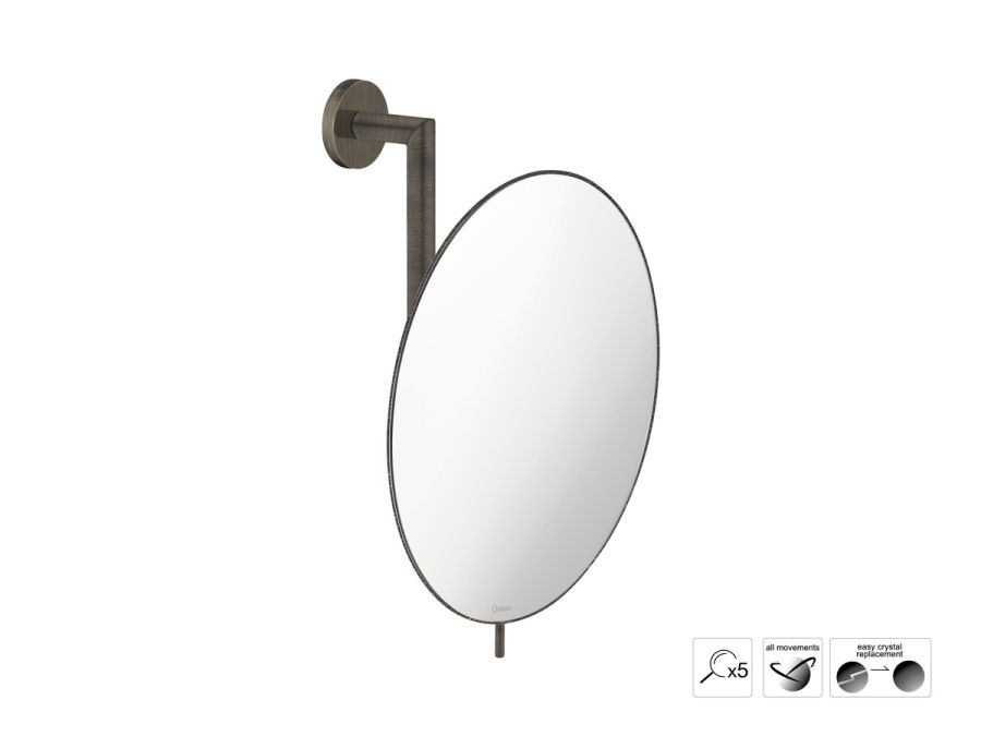 Sanco Cosmetic mirrors Μεγεθυντικός καθρέπτης x5 Σκούρο μπρονζέ ματ MR-764-DM25