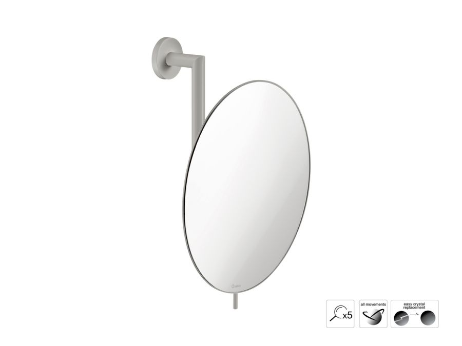Sanco Cosmetic mirrors Μεγεθυντικός καθρέπτης x5 Γκρι τσιμέντου ματ MR-764-M104