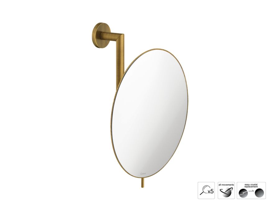 Sanco Cosmetic mirrors Μεγεθυντικός καθρέπτης x5 Μπρονζέ ματ MR-764-Μ25