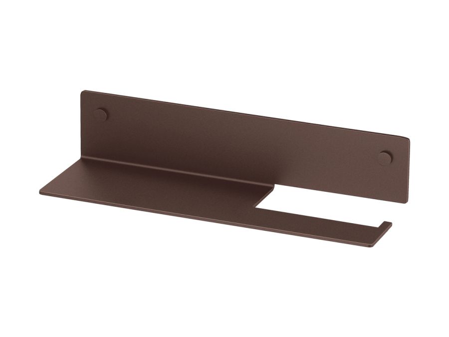 Sanco Shelves Ράφι με Χαρτοθήκη Wenge ανάγλυφο SH-0504-Α75