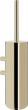 Πιγκάλ Επιτοίχιο W80xD100xH410mm Light Gold Gloss PVD Verdi 09501552
