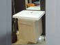 Σετ Έπιπλο Μπάνιου-Νιπτήρας Τύπου Corian 40cm-Καθρέπτης 40x100cm, Χρώμα Cherry ECO-40A FT21.040.006C 