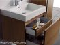 Έπιπλο Μπάνιου 60εκ.-Νιπτήρα, Χρώμα Wenge ECO-60A FT21.060.003WE