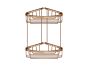 Sanco Shower Baskets Διπλή γωνιακή Θήκη PVD θερμό μπρονζέ γυαλιστερό 00009-PVD-01PL