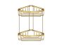 Sanco Shower Baskets Διπλή γωνιακή Θήκη PVD χρυσό ορείχαλκο γυαλιστερό 00009-PVD-02PL
