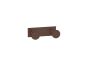 Sanco Bath Robe Hook & Door Stop Διπλό Άγκιστρο Wenge ανάγλυφο 00682-Α75