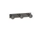 Sanco Bath Robe Hook & Door Stop Τριπλό Άγκιστρο PVD gun metal γυαλιστερό 00683-PVD-05PL