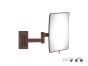 Sanco Cosmetic mirrors Μεγεθυντικός καθρέπτης x3 (Διπλό βραχίονα) Wenge ανάγλυφο MR-301-Α75