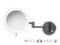 Sanco LED Cosmetic mirrors Μεγεθυντικός καθρέπτης x3 με LED Σκούρο γραφίτη MRLED-701-122