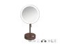 Sanco LED Cosmetic mirrors LED Επικαθήμενος Καθρέπτης μεγεθυντικός x3 Wenge ανάγλυφο MRLED-903-Α75
