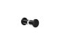 Sanco Glass Door Accessories Διπλό Πόμολο / Άγκιστρο Μαύρο ματ SET-GL0670-Μ116