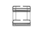 Sanco Shower Baskets Διπλή παραλ/μη Θήκη Wenge ανάγλυφο 00004-Α75