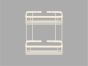 Sanco Shower Baskets Διπλή παραλ/μη Θήκη Wenge ανάγλυφο 00004-Α75