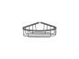 Sanco Shower Baskets Γωνιακή Θήκη Χρώμιο 00008-Α03