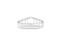 Sanco Shower Baskets Γωνιακή Θήκη Χρώμιο 00008-Α03