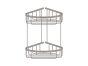 Sanco Shower Baskets Διπλή γωνιακή Θήκη Μόκα ματ 00009-M103