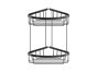 Sanco Shower Baskets Διπλή γωνιακή Θήκη Μόκα ματ 00009-M103