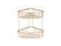 Sanco Shower Baskets Διπλή γωνιακή Θήκη Μόκα ματ 00009-M103
