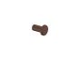 Sanco Bath Robe Hook & Door Stop Μονό Άγκιστρο Μόκα ματ 00671-M103