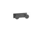 Sanco Bath Robe Hook & Door Stop Διπλό Άγκιστρο Μόκα ματ 00682-M103