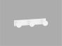 Sanco Bath Robe Hook & Door Stop Τριπλό Άγκιστρο Μαύρο ματ 00683-Μ116