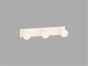 Sanco Bath Robe Hook & Door Stop Τριπλό Άγκιστρο Λευκό ματ 00683-Μ101