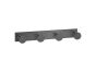 Sanco Bath Robe Hook & Door Stop Τετραπλό άγκιστρο PVD νίκελ ατσάλι 00684-PVD-11BR