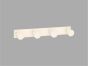 Sanco Bath Robe Hook & Door Stop Τετραπλό άγκιστρο PVD νίκελ ατσάλι 00684-PVD-11BR
