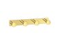 Sanco Bath Robe Hook & Door Stop Τετραπλό άγκιστρο PVD νίκελ ατσάλι 00684-PVD-11BR
