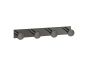 Sanco Bath Robe Hook & Door Stop Τετραπλό άγκιστρο PVD νίκελ ατσάλι 00684-PVD-11BR