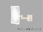 Sanco LED Cosmetic mirrors Μεγεθυντικός καθρέπτης x3 με LED Σκούρο μπρονζέ ματ MRLED-301-DM25