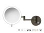Sanco LED Cosmetic mirrors Μεγεθυντικός καθρέπτης x3 με LED Σκούρο γραφίτη MRLED-701-122
