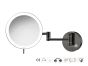 Sanco LED Cosmetic mirrors Μεγεθυντικός καθρέπτης x3 με LED Σκούρο μπρονζέ ματ MRLED-701-DM25
