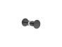 Sanco Glass Door Accessories Διπλό Πόμολο / Άγκιστρο Wenge ανάγλυφο SET-GL0670-Α75