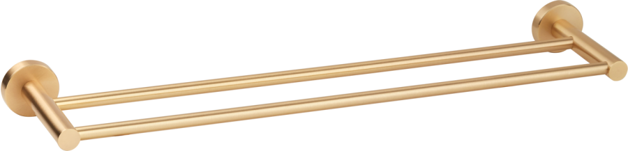 Πετσετοθήκη Διπλή Χρυσό Ματ Bronze Art Inox304 4230-G1