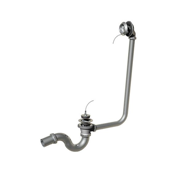 Horus Compléments Classic Collection - Bath Waste for Free Standing / Bathtub with Plug, Chain - Chrome 00.448-CH