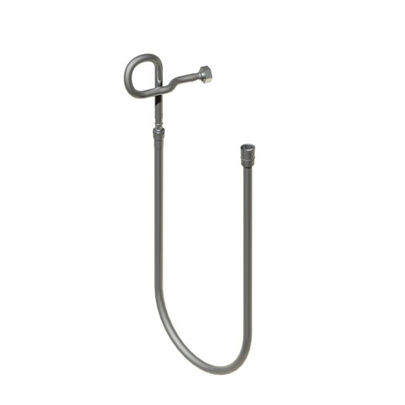 Horus Compléments Classic Collection - Pare Flexible Hose 200 Cm with Connecting Hose Inox 50 Cm - Matt Nickel 00.465-NM