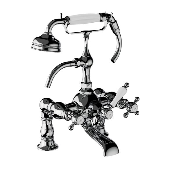 Horus Julia Victoria Julia Victoria Classic Collection - Complete Deck Bath / Shower Mixer - Matt Nickel 01.435-NM
