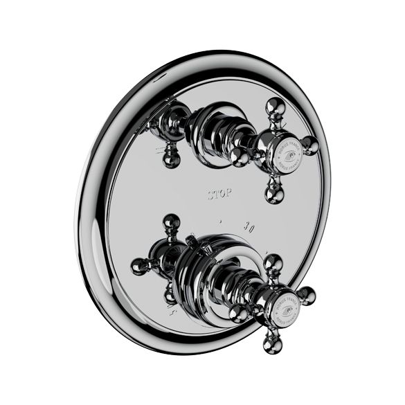 Horus Julia Victoria Julia Victoria Classic Collection - Trim for Thermostatic Mixing Valve Réf. 92.599 - Polished Nickel 01.529-NB